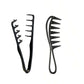 Salon Styling Comb Set Shark Tooth Fish Bone Detangling Brush Ergonomic Non-slip for All Hair Types Wet Dry Home Travel
