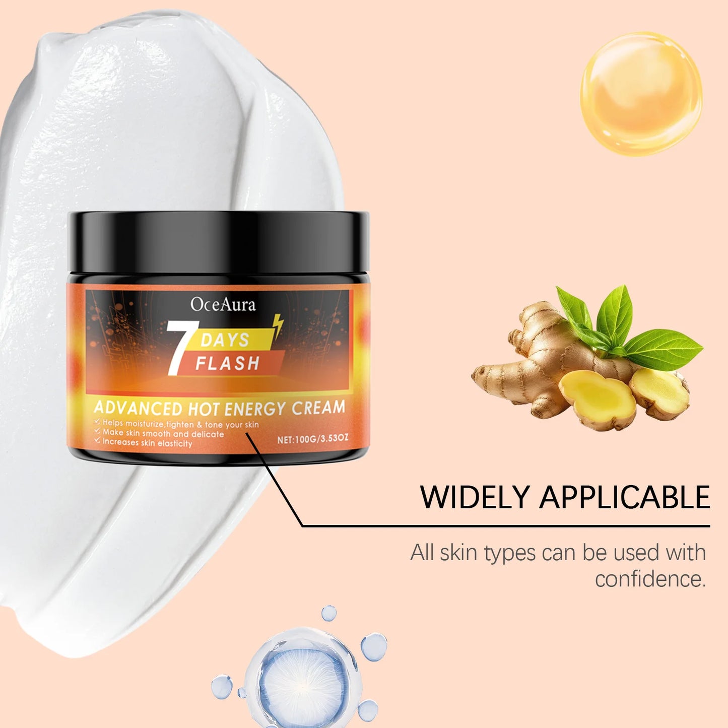 Ginger Fat Burning Cream Sweat Enhancer Anti Cellulite Reduce Tummy Waist Leg Fat Firming Lifting Body Shaping Slimming Cream