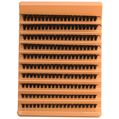 8-16MM Individual Cluster Lashes Set Natural Faux Mink Lashes Reusable DIY Tray Lash Extension Thick Volume False Eyelashes Kit