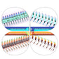 New Tinsel Premade Fans Eyelash Extension Holographic Anime Tower Tips Pro Made Eyelash Comic Feather Super Soft False Eyelashes