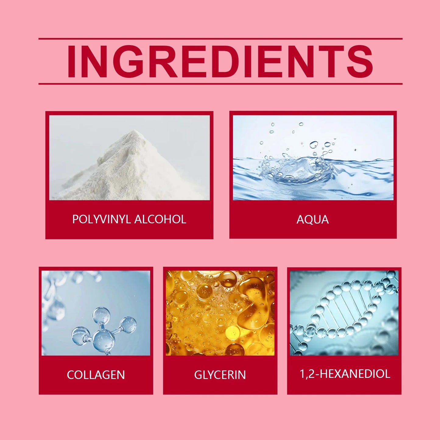 Ouhoe Collagen Peel Off Mask with Application Brush Anti Wrinkle Firming Hydrating Easy Peel All Skin Types Non Irritating Clean