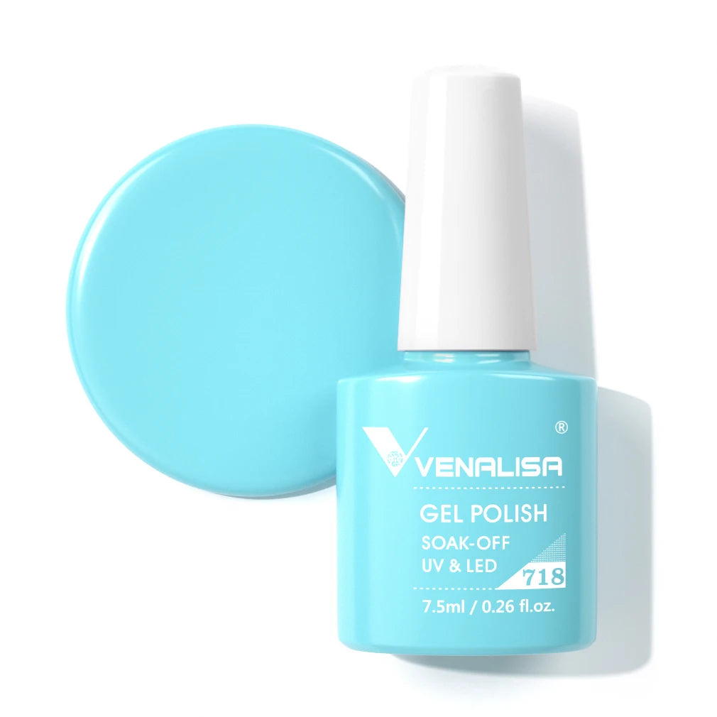 Venalisa HEMA TPO FREE Nail Gel Polish Glitter Gorgeous Full Coverage Soak Off UV LED French Nail Jelly Pink Nude Collection