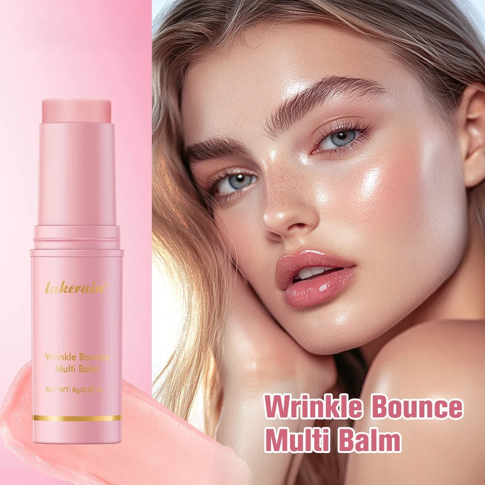 Korean Bounce Multi Balm Collagen Pink Stick Wrinkle Bounce Balm Multi Cream Dull Cosmetics Skin Care
