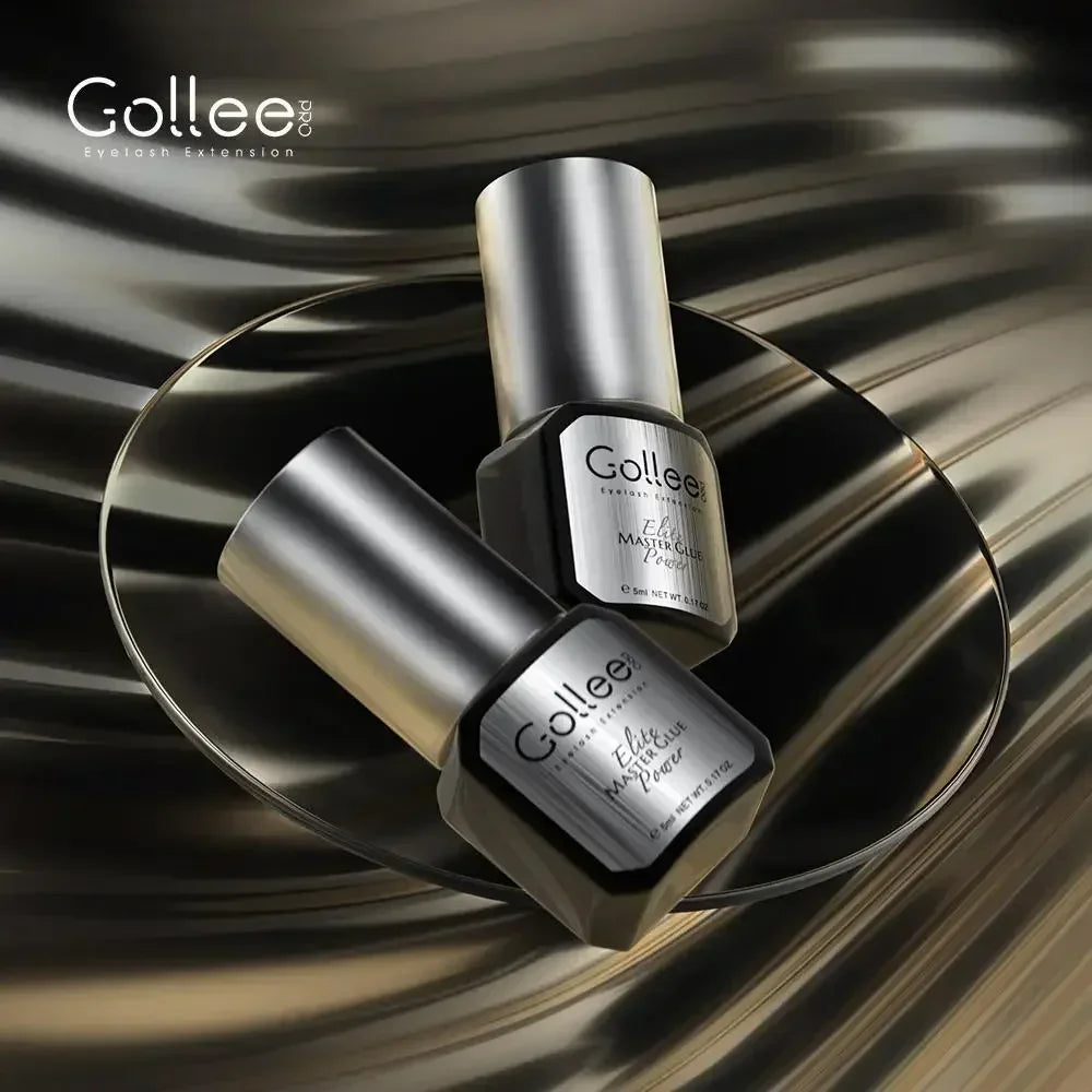 Gollee 0.5S Glue for Eyelashes Extra Strong Glue 50-60days Black Eyelash Glue Lash Extension Supplies Adhesive for Eyelash