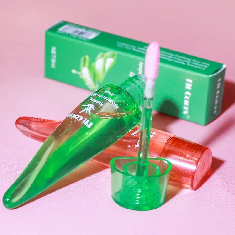 Aloe Vera Lip Gloss Chili Lip Plumping Oil Long-Lasting Moisturizing Lip Color New Thermochromic Lipgloss Warm Colorful Lips Oil