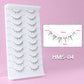 10Pairs Bottom Eyelashes Manga Lower Lashes Clear Band Wispy Small Flame Under Eye Lashes Korean Makeup Cosplay Tools