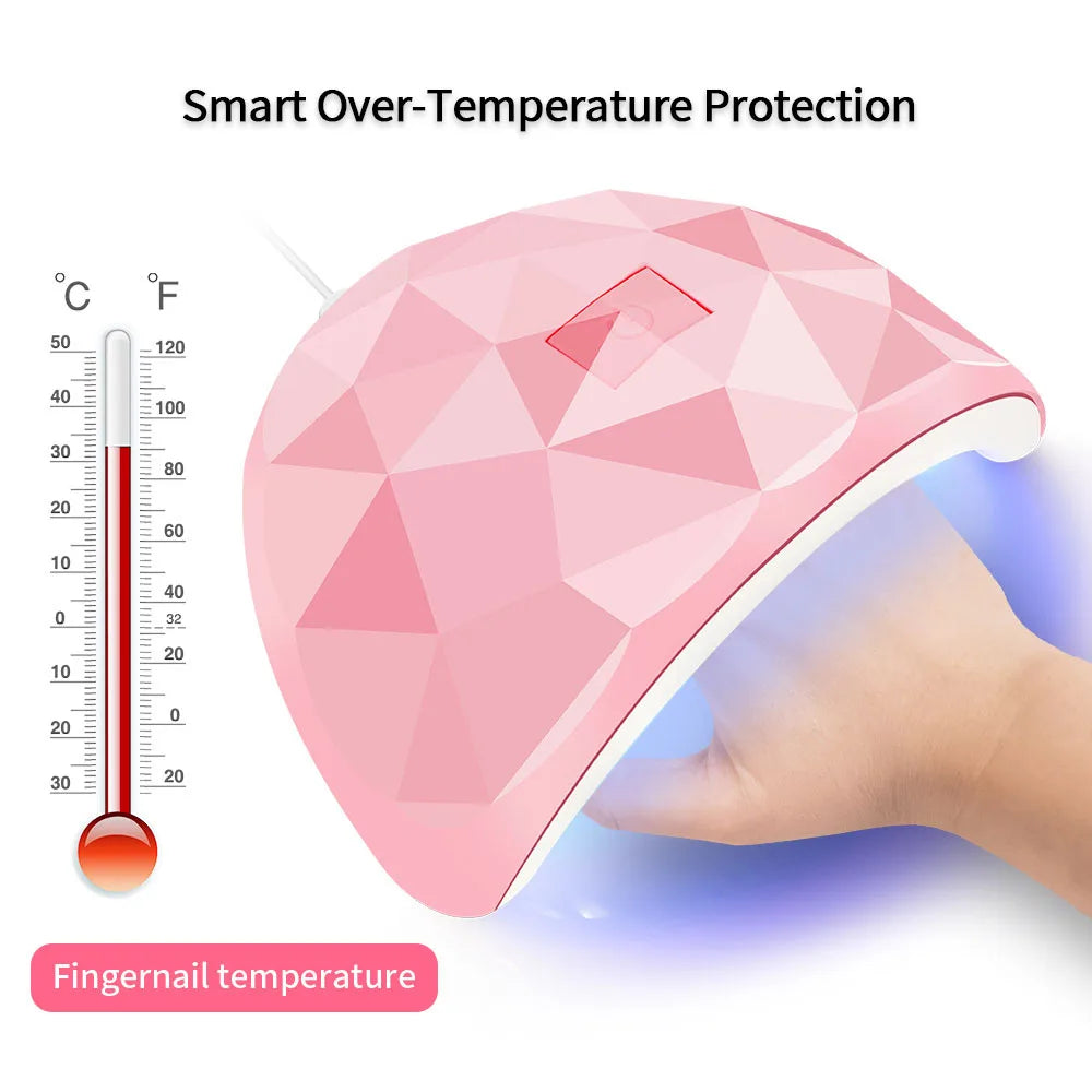 LULAA 54W USB Cabin UV LED Nail Gel Led Lamp for Nails Accessories Professional Material Nail Drying Lamp for All Manicure