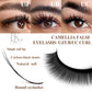 LAKANAKU UB UC UJ Curl Camellia Lashes with Adhesive Eyelash Extensions Russian Volume Fans Fluffy Lashes Premade Fan Lashes