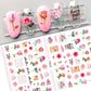 Cherry Blossom 3D Nail Stickers White Flower Petals Nail Art Decals Elegant Wedding Design Spring Sakura Manicure Slider Decor