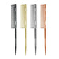 Aluminium Fine Hair Comb Rat Tail Hairdressing Combs Hair Cutting Parting Hair Brush Barber Accessories Salon Styling Tools