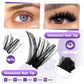 RED SIREN Segmented Individual Cluster Lashes Faux Mink Fluffy Wispy Manga Lash Bundles Self Graft False Eyelash Daily Makeup