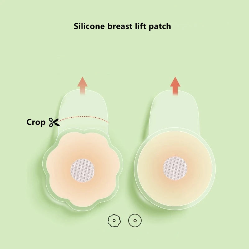 Wholesale Women Lift Up Invisible Reusable Self Adhesive Silicone Breast Lift Tape Nipple Cover Chest Paste Party Dress Bras