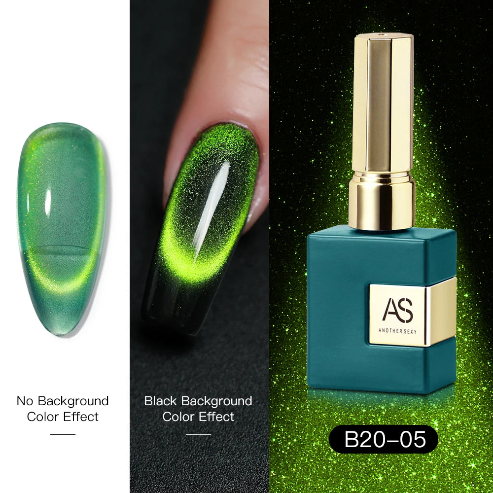 AS 15ml Cat Eye Nail Gel Polish 9D Shiny Magnetic Gel Polish Galaxy Effect Nail Gel Soak Off Manicure Varnish Need Black Gel
