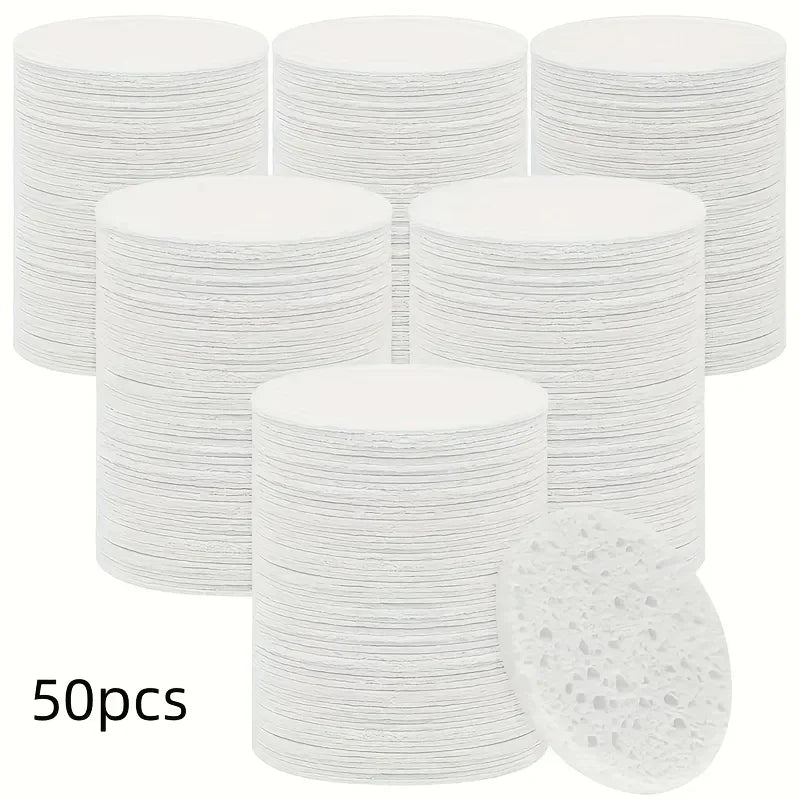 50/20/10PCS Compressed Facial Sponge Cosmetic Hydrotherapy Sponge Suitable for Daily Cleansing Makeup Removal and Exfoliation