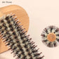 Natural Boar Bristle Roller Brush Barber Hair Roller Wood Hair Brush Round Barrel Hair Comb For Women Curly Hair Hairdressing