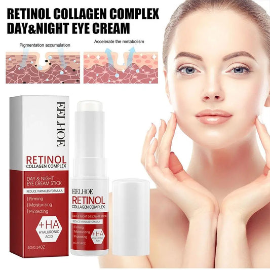 Retinol Eye Cream Stick Anti Aging Fade Dark Circles Under the Eyes Remove Eye Bags Moisturizing Firming Skin Eyes Care