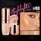 Liquid Highlighter Stick Rose Glow 3D Contour Effect Long Lasting Face Body Makeup Soft Sponge Tip Easy Apply