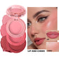 Waterproof 3 colors Blush Natural Matte Face Blusher Velvety Smooth Lip Cream Cheek Blush Rouge Makeup Makeup Tools