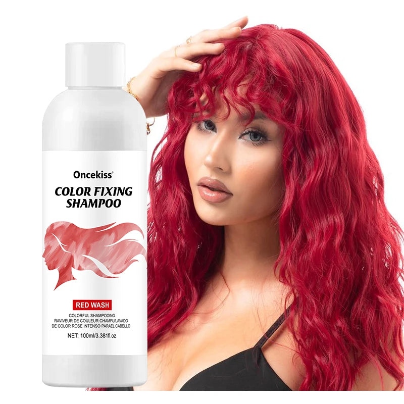 Semi-permanent Hair Color Dye Shampoo,Unisex Color Protecting And Fixing Shampoo Instant Hair Color Long-lasting Shine Hair Care