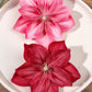 2pcs Boho Style Oversized Faux Flower Hair Clip Set, Elegant Beach Side-Bang Decor Headpieces Claw Clips Hair Claws Hair Barrettes, School Stuff, Pink Hair Clips, Vacation Outfits Woman, Girly, Hair Accessories, Valentines Ac