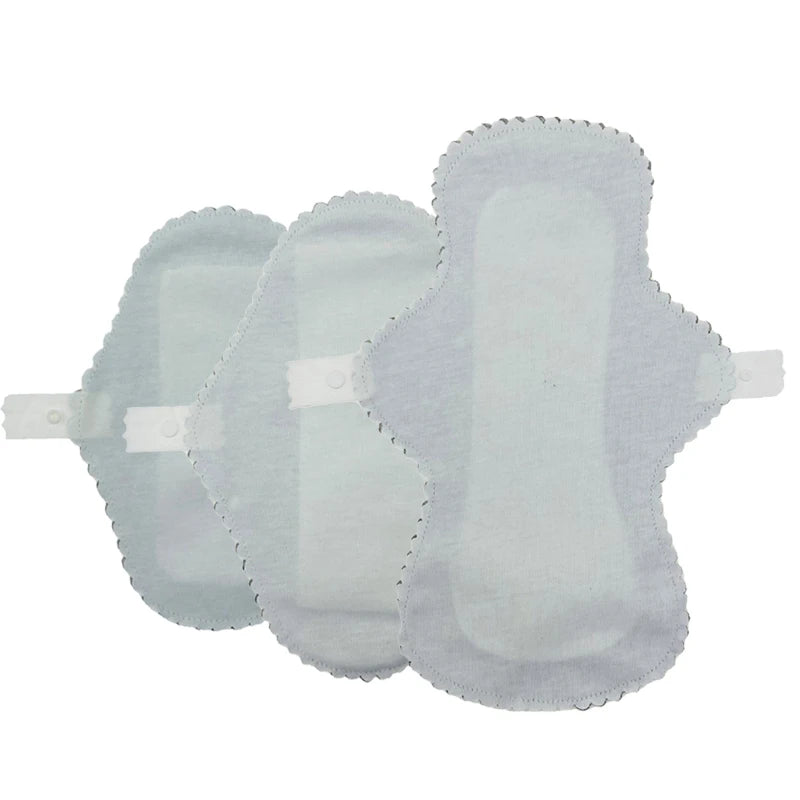 3pcs Soft Graphene Lining Reusable Thin Sanitary Pads Leakproof Washable Women Panty Liner Hygiene Menstrual Pads