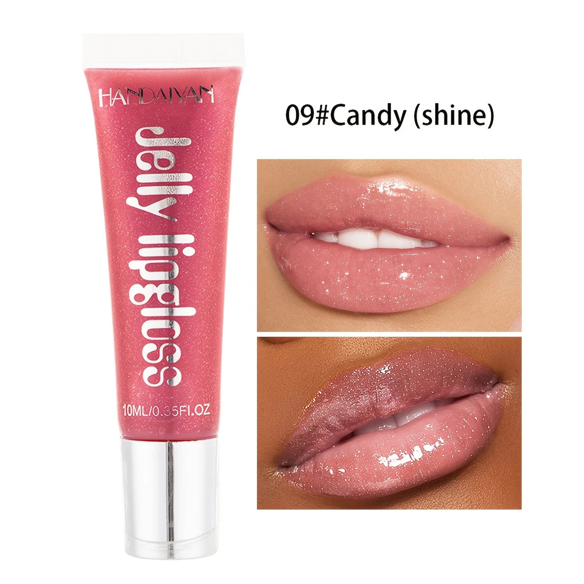 "Candy Glass" Jelly Lip Gloss | Mirror Shine + Fruit-Infused Nectar | Non-Sticky Doodle-Proof Oil | Plumping & Hydrating