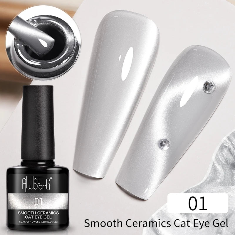 7.5ML Pink Blue Nail Gel Cat eye Semi Permanent Nail Art Soaking UV LED Nail Salon DIY Nail Salon Gel For Autumn And Winter