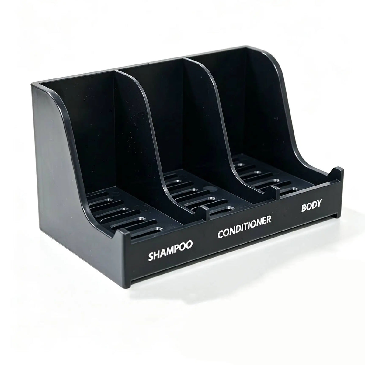 Three-compartment Bathroom Wall-mounted Soap Dish, Self-draining Shower Shampoo Caddy, Holds Shampoo, Conditioner, and Bath Soap