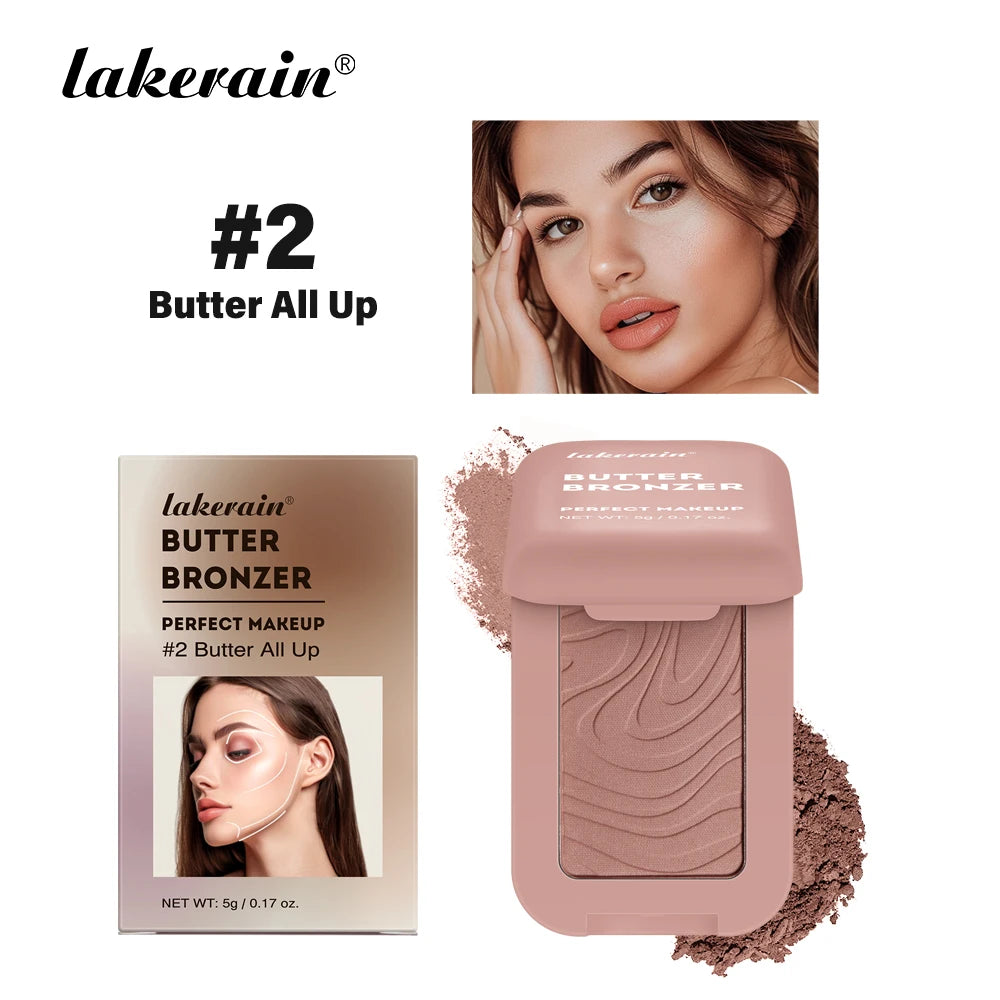 Single Color Butter Blush Matte Natural Cheek Tint Waterproof Face Contouring Cosmetics Blush Powder Face Soft Female Makeup