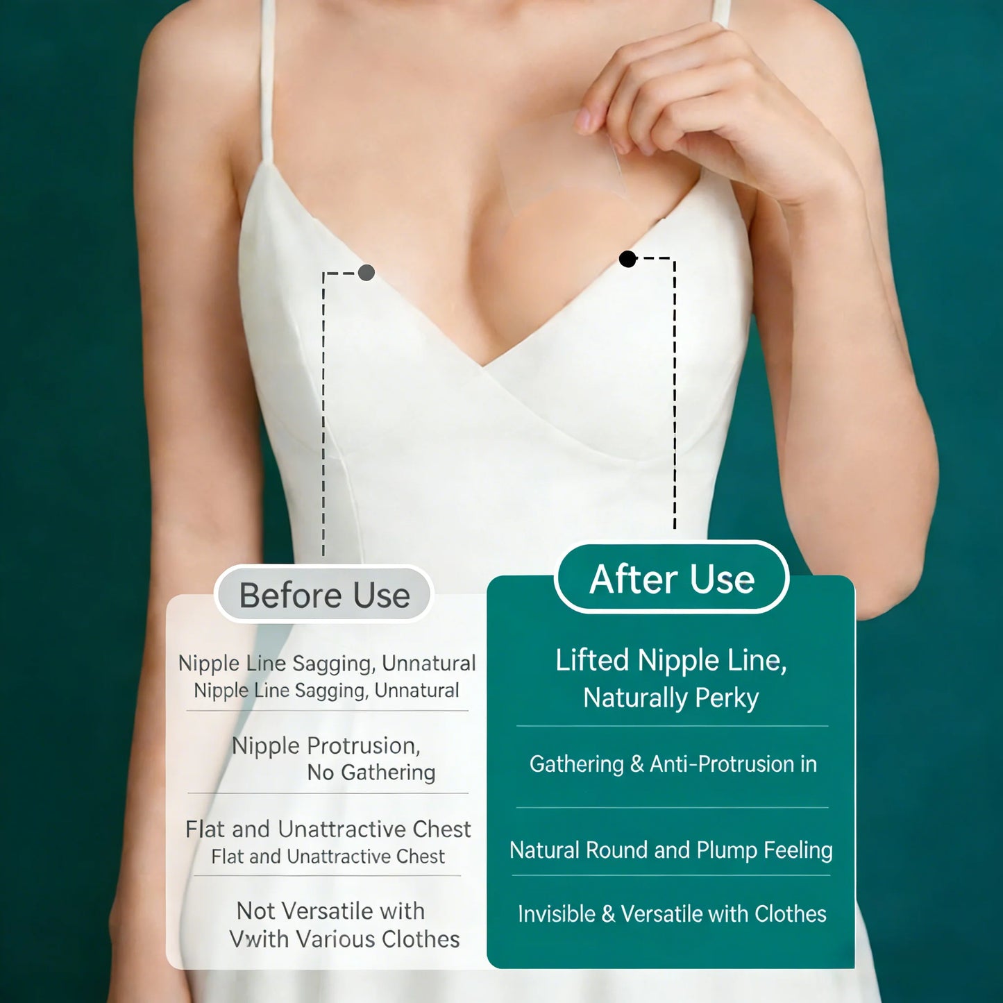 Reusable Breast Petals Lift Invisible Silicone Bra-less Pasties Pad Nipple Cover Invisible Petal Adhesive Stick on Bra for Women