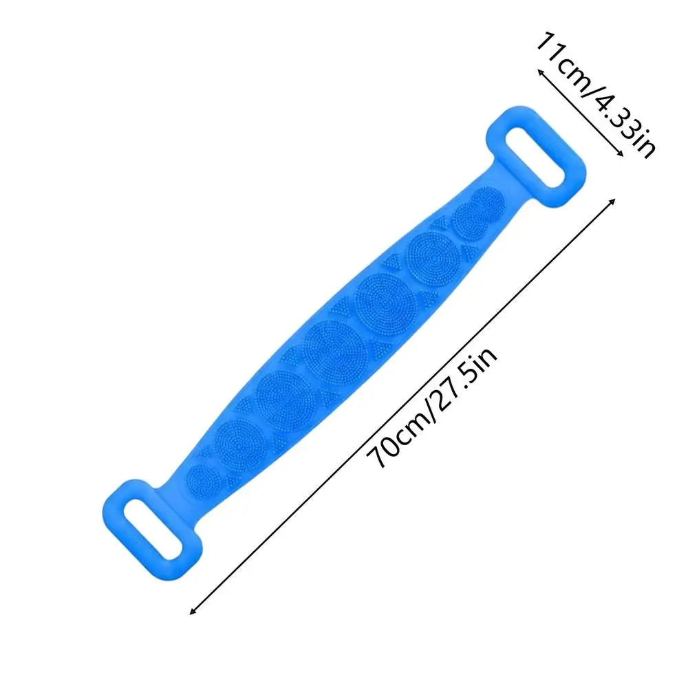 Silicone Brushes Bath Towels Rubbing Back Mud Peeling Body Massage Shower Extended Scrubber Skin Clean Shower Brushes