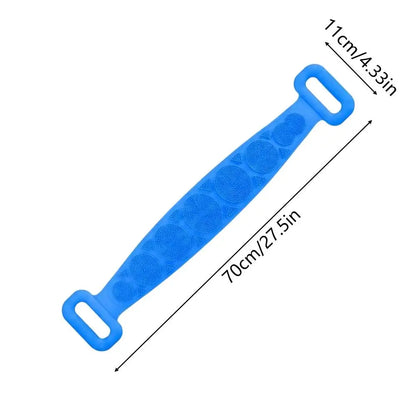 Silicone Brushes Bath Towels Rubbing Back Mud Peeling Body Massage Shower Extended Scrubber Skin Clean Shower Brushes