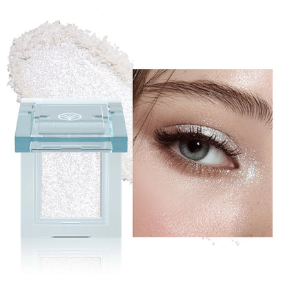 5-Color Creamy Highlighter  Palette - Soft Putty Texture, Intense Shimmer & Glitter, Long-Lasting