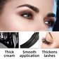 Black waterproof Mascara Lengthening Curling Black Lash Eyelash Extension Beauty Makeup Long-wearing Mascara Silk Fiber Mascara