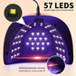 Nail Art Phototherapy Lamp With 57 LEDS Quick Drying Nails Light Have 3 Timer Modes LCD Display for Manicure Salon/Home Dryer