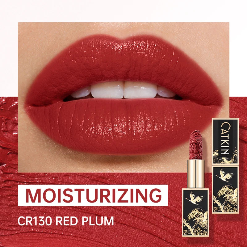 CATKIN Makeup Velvet Matte Lipstick, Hydrating Satin Long Lasting lipstick with Smooth and Creamy Texture