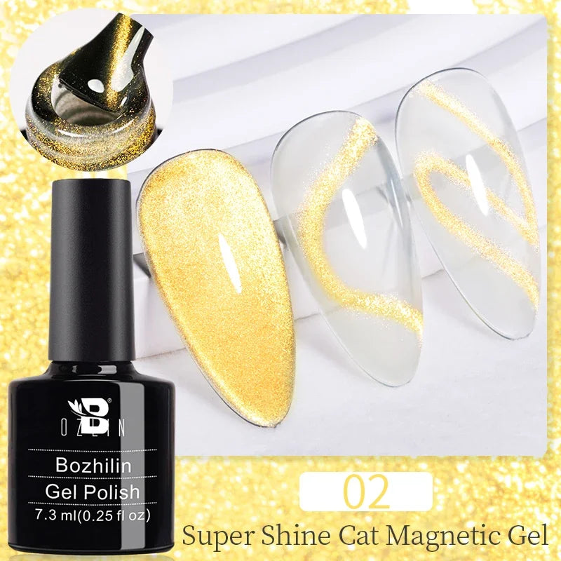 AWStorG 7.5ml Starlit Cat Magnetic Gel Nail Polish Must need Black Gel-Polaris Light Soak Off UV Gel Varnis Semi Permanent DIY