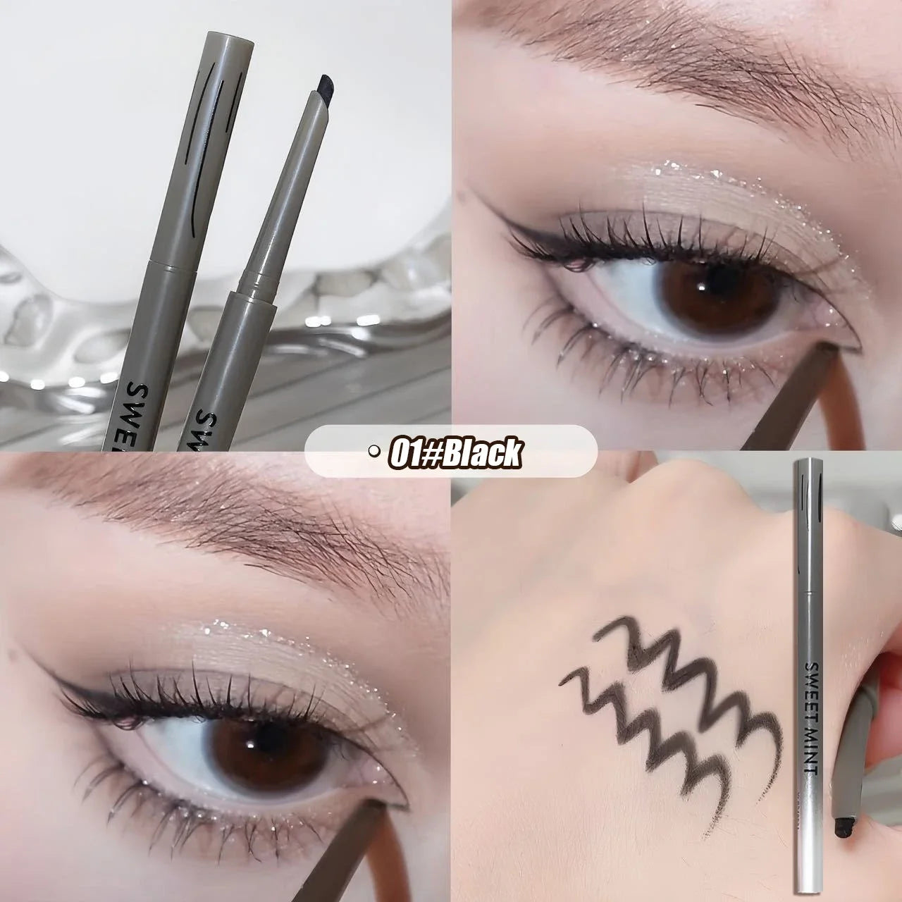 Smooth Eyeliner Gel Pen Matte Lower Eyelid Lying Silkworm Pencil Sweatproof Waterproof No Smudge Inner Eye Liner Stick Makeup