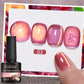 PUENTE 7.5ML Golden Gems Cat Magnetic Gel Nail Polish Pink Brown Blue Colors Golden Glitter Cat Eye Soak Off UV Nail Art Varnish