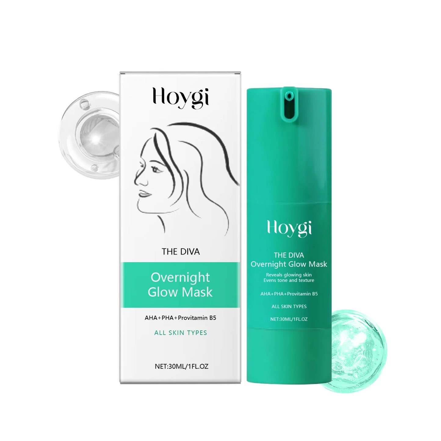 Hydrating Sleeping Mask for Face Moisturizing Night Cream for Dry Sensitive Skin Brightening Facial Care Gel with Vitamin 30ML