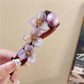 Korean Resin Flower Crystal Pearl Hair Clips for Women Large Size Twist Clip High-End High Volume of Hair Barrettes Accessory