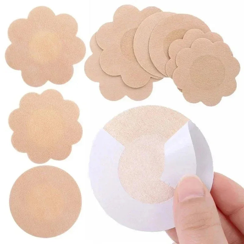 50/200pcs Nipple Cover Stickers Women Breast Lift Tape Pasties Invisible Self-Adhesive Disposable Bra Padding Chest Paste Patch