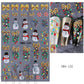 1Pcs 5D Gingerbread Man Snowflake Nail Stickers Christmas Pine Tree Cake Self-Adhesive Nail Decal Winter DIY Manicure Supplies