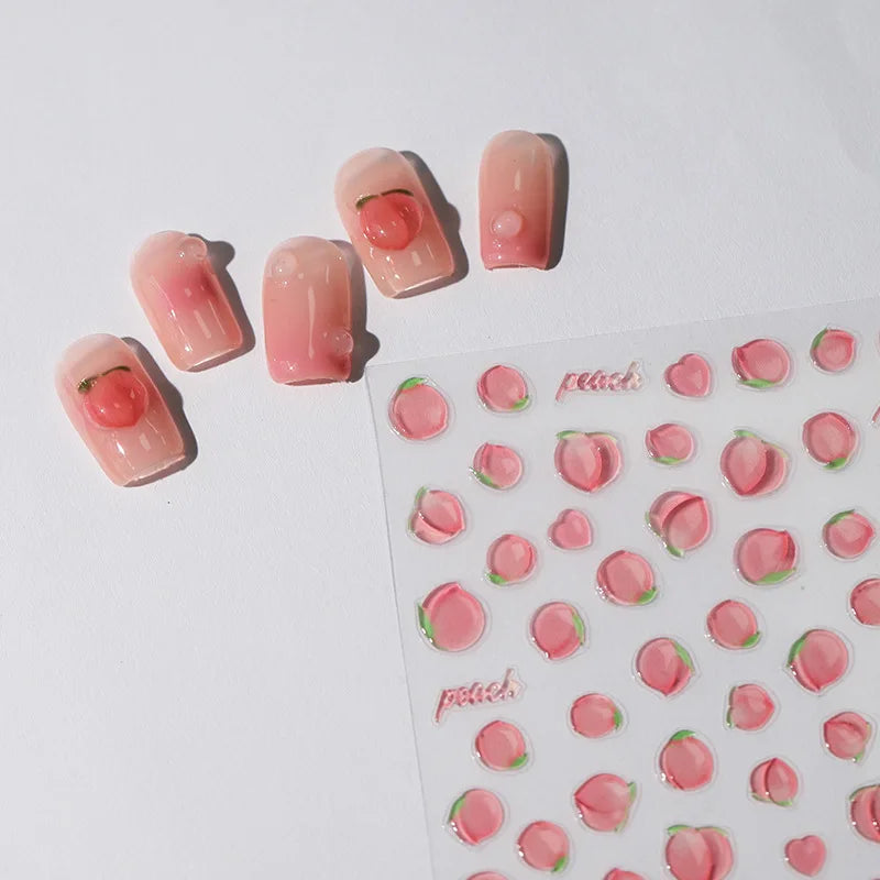 Golden Thread Butterfly Jelly Series Nail Art Stickers High Quality New Bronzing DIY Manicure Decal Decoration