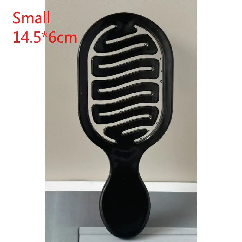 Mini Travel Brush Compact Pocket Design with Durable ABS Plastic Handle and Gentle Nylon Bristles for Dry and Wet Hair