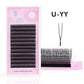 2D Y Single Tip Eyelash Extension 3D 4D W Natural Soft Wispy Eyelashes Individual False Lashes Mesh Net Cross Lash Makeup Cilio