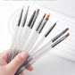 9PCS Nail Art Brushes Professional Nail Art Painting Pen Liner DIY Brush for Nail Art Design Manicure Tool Brown and Gray