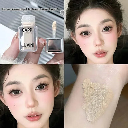 Crystal Liquid Facial Foundation Concealer Longtime Moisturizing and Delicate Makeup for Cover Black Eyes Acne Fake Plain Face