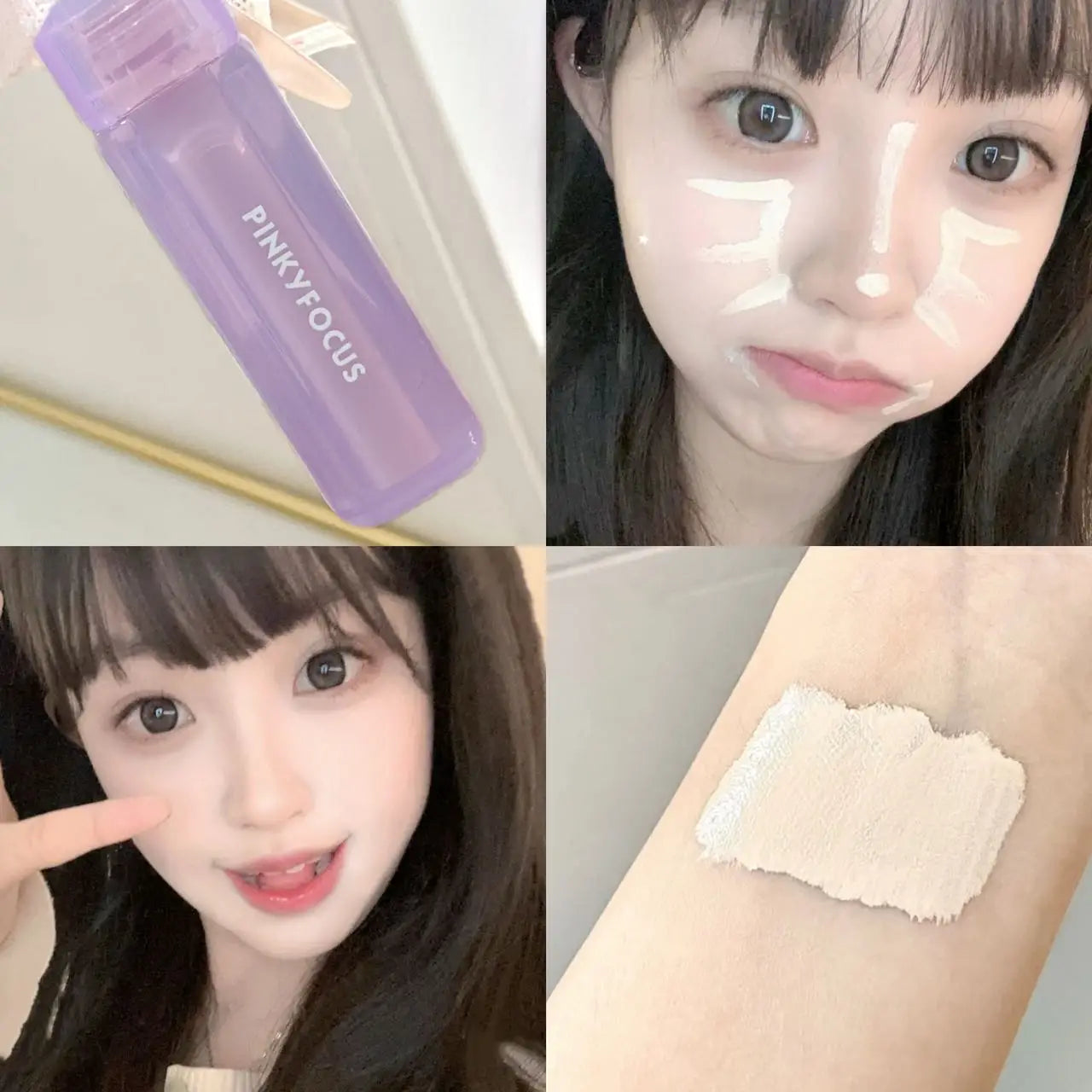 Pinkyfocus Misty Sheer Skin-Fusing Concealer Liquid Is Moisturizing, Clear and Refreshing, Natural and Three-Dimensional Brightening, Long-Lasting and Not Easy to Come Off, Concealer Foundation Liquid