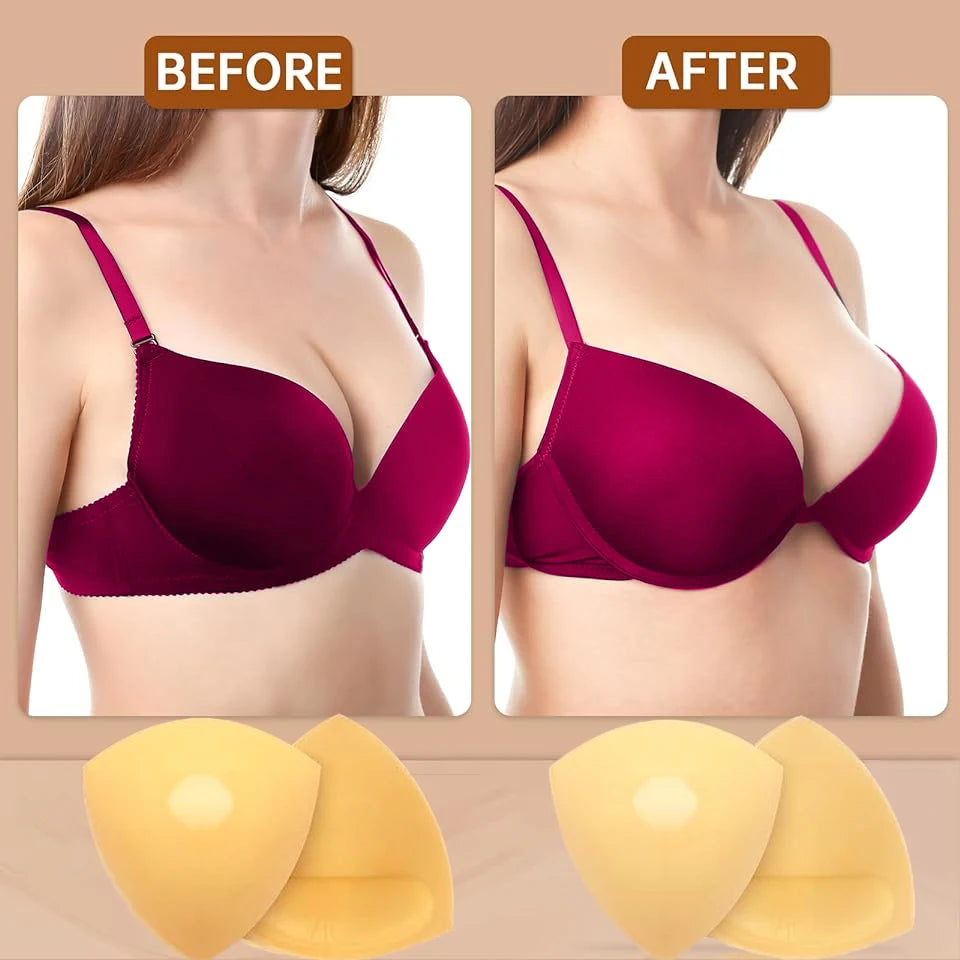 Breast Lift Bra Inserts Push Up Bra Pads for Swimsuit Bikini Cup Enhancers Sticky Bra Inserts For Women